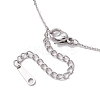 Gradient Color Gemstone Chip Pendant Necklaces NJEW-JN05073-6