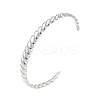 Croissant 304 Stainless Steel Cuff Bangles for Women BJEW-S171-01C-P-2