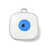 Rack Plating Brass Enamel Charms KK-G515-22P-2