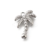 Brass Micro Pave Clear Cubic Zirconia Pendants KK-C096-16B-P-1