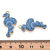 Printed Light Gold Tone Alloy Pendants ENAM-N056-210D-3