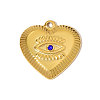 304 Stainless Steel with Rhinestone Pendants STAS-OY005-06G-1