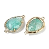 Natural Amazonite Faceted Teardrop Links G-B126-03G-02-2