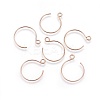 Ion Plating(IP) 304 Stainless Steel Earring Hooks STAS-O119-10RG-A-1