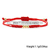 Stylish Unisex Round Brass Bead Braided Bracelets OJ1564-2-2
