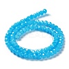 Baking Paint Imitation Jade Glass Bead Strands DGLA-A034-J6MM-A13-4