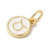 Real 18K Gold Plated Brass Enamel Charms KK-L216-001G-D-3