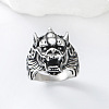 Punk Style 304 Stainless Steel Dragon Finger Rings for Men UN0454-2-2