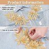 Polyester Embroidered Floral Lace Collar DIY-WH0326-47C-4