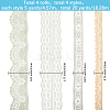4 Styles Polyester Lace Trim OCOR-GF0005-25C-2