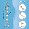 Rhombus & Flat Round Aolly Pave Crystal Rhinestone Bag Extension Chains FIND-WH0152-600G-3