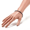 Synthetic Hematite Oval Beaded Stretch Bracelet X-BJEW-JB07897-03-4