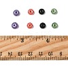 4 Strands 4 Colors Baking Paint Pearlized Glass Pearl Round Bead Strands HY-FS0001-09-5