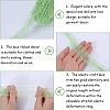 20 Yards Ruffled Nylon Elastic Lace Trim EW-WH0018-03D-6
