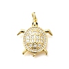 Brass Micro Pave Cubic Zirconia Pendants KK-Q040-02M-G-1