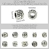 100Pcs 10 Styles Tibetan Style Alloy European Beads FIND-CJ0003-72-2