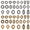 44Pcs 22 Styles Alloy Cabochons FIND-OC0004-12-1