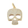 Brass Micro Pave Cubic Zirconia Pendants KK-L209-102G-02-1