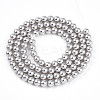 Baking Paint Pearlized Glass Pearl Bead Strands X-HY-N002-4mm-A03-3