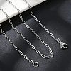 Non-Tarnish 304 Stainless Steel Paperclip Chain Necklace with Lobster Claw Clasps for Men Women X-NJEW-H205-03P-01-3
