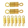 20Pcs Brass Screw Clasps KK-YW0002-40G-1