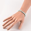 Round Glass Pearl Beaded Stretch Bracelets BJEW-JB02169-4