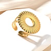 304 Stainless Steel Open Cuff Ring for Women RJEW-A053-06G-02-1