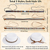 3Pcs 3 Styles Crystal Rhinestone Southwestern Cowboy Hat Belt DIY-CP0009-17A-2