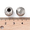 304 Stainless Steel Rhinestone European Beads STAS-A092-10E-P-3