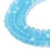 Transparent Glass Beads Strands X1-EGLA-A034-T4mm-MB08-4
