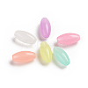 Luminous Acrylic Beads TACR-WH0002-14-2