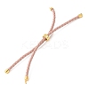 Adjustable Round Braided Microfiber Leather Cord Bracelet Making KK-CBAC260-01G-4