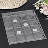 2Pcs PVC Coin Collection 9-Hole Binder Pages AJEW-LP0003-13A-1