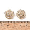Brass Micro Pave Cubic Zirconia Beads KK-A259-11G-01-3