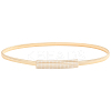 Iron & Resin Rhinestones Waist Chain Belts for Women Ladies Dress AJEW-WH20072-04G-1
