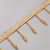 12.6 Yards Polyester Fringe Lace Ribbon OCOR-WH0091-13A-3