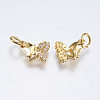 Brass Micro Pave Cubic Zirconia Charms RB-I077-08G-RS-2