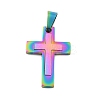 Ion Plating(IP) 304 Stainless Steel Pendants STAS-K091-01M-1