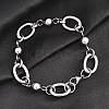 Tarnish Resistant 304 Stainless Steel Chain Bracelets BJEW-L661-09P-1