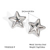 Stainless Steel Star Stud Earrings for Women DE2446-4-1