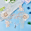 Flower Lace Embroidery Sewing Fiber Appliques DIY-WH20011-90C-4