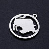 Tarnish Resistant 201 Stainless Steel Pendants STAS-S105-JN362-2-2