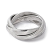 304 Stainless Steel Stretch Bracelets BJEW-A031-01E-P-1