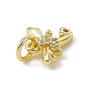 Brass Micro Pave Cubic Zirconia Charms ZIRC-F132-21G-3