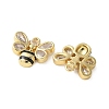 Brass Micro Pave Cubic Zirconia Pendants KK-P290-32G-2
