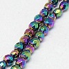 Electroplate Non-magnetic Synthetic Hematite Beads Strands G-J169B-2mm-05-3