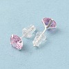 Cubic Zirconia Diamond Stud Earrings LS-STER-M105-01C-S-4