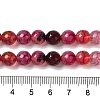 Dyed & Heated Natural Dragon Veins Agate Beads Strands G-P539-A01-24-5