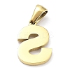 Ion Plating(IP) 316L Surgical Stainless Steel Pendants STAS-Q247-01G-19-2
