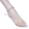 Brass Cable Chain Anklets AJEW-AN00261-5